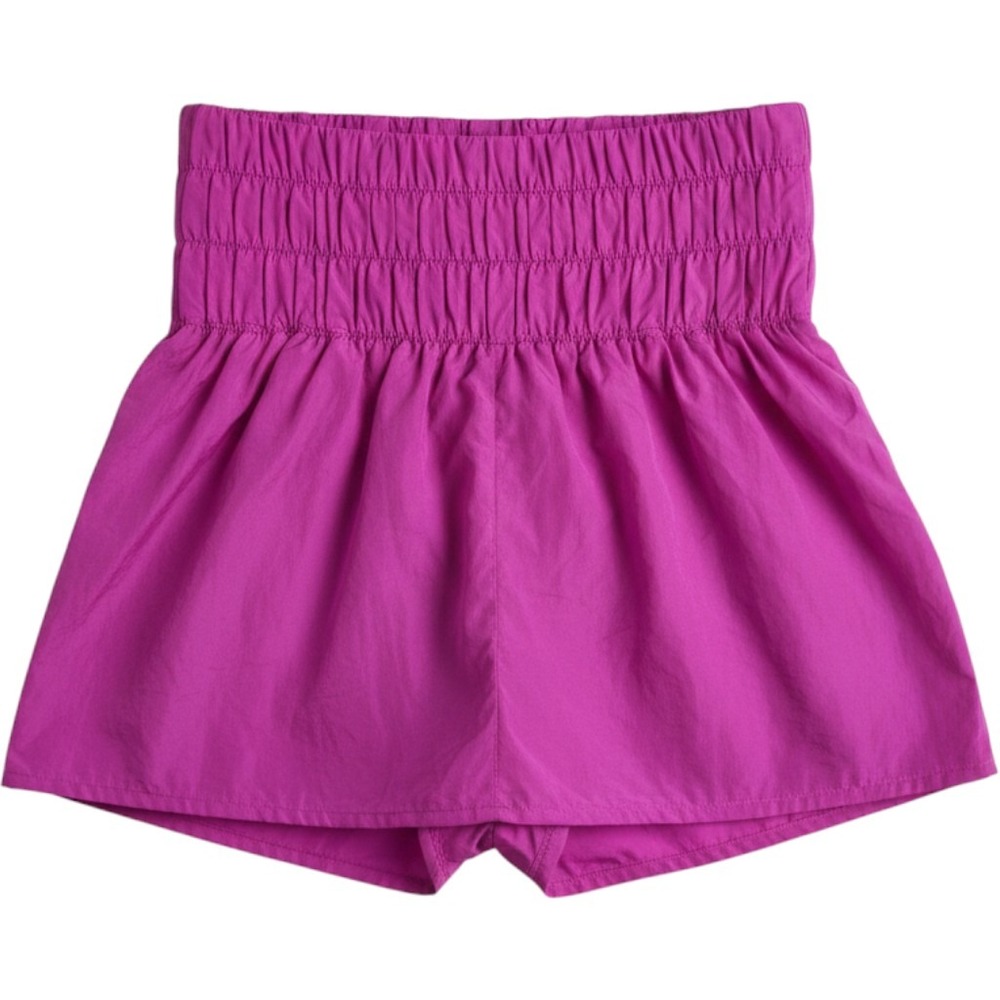 FP Movement The Way Home Shorts Magenta Purple High Waist Smocked Running Small